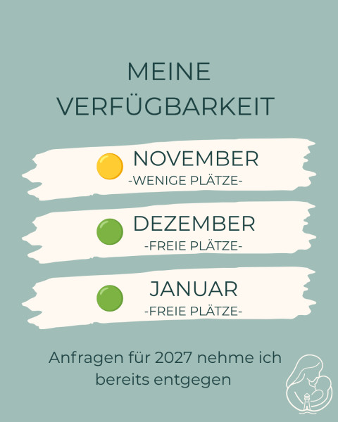 AKTUELLE VERFÜGBARKEIT MÜTTERPFLEGE